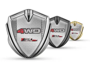 Silicone Emblem Badge Luxury Design Alloy Edge